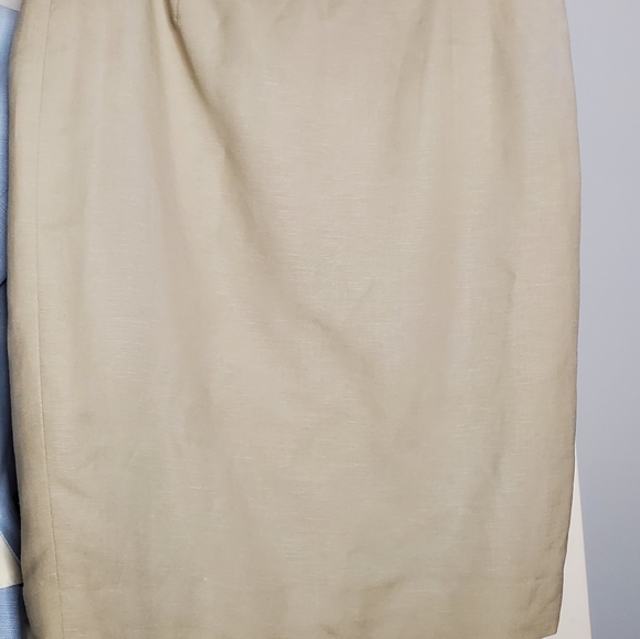 Linen Calvin Klein Ladies skirt suit Size 6P - Picture 2 of 12